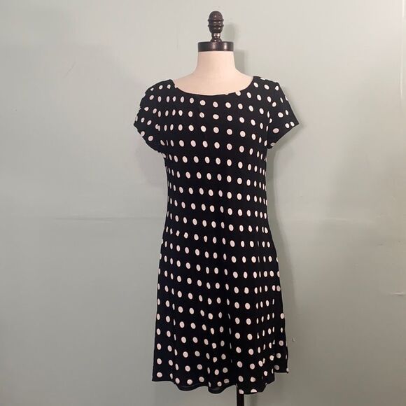 Vintage Shelli Segal Polka Dot Mini Dress - Picture 1 of 5
